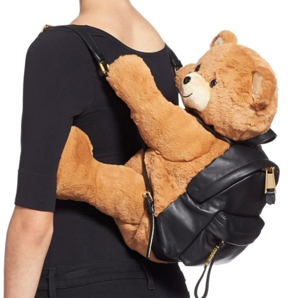 Moschino Handbags - Like new Moschino Brown Teddy Bear with Backpack